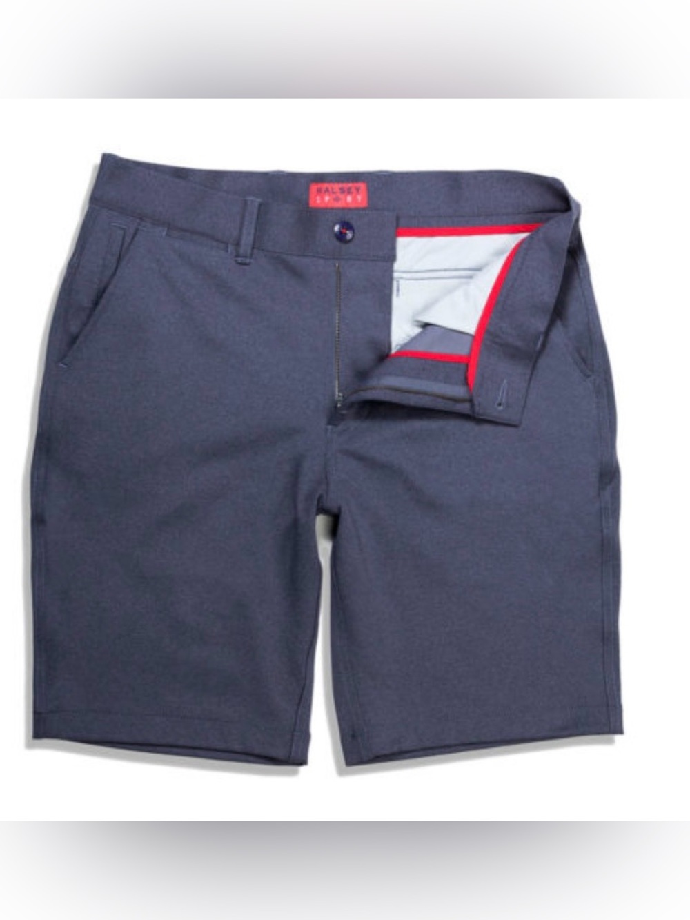 Halsey Men's Size 36x9.5 Sport Breakwater Golf Shorts Heather Navy Golf Casual